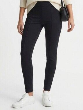 True Blue Navy Sculpted Track Workout Pants Medium